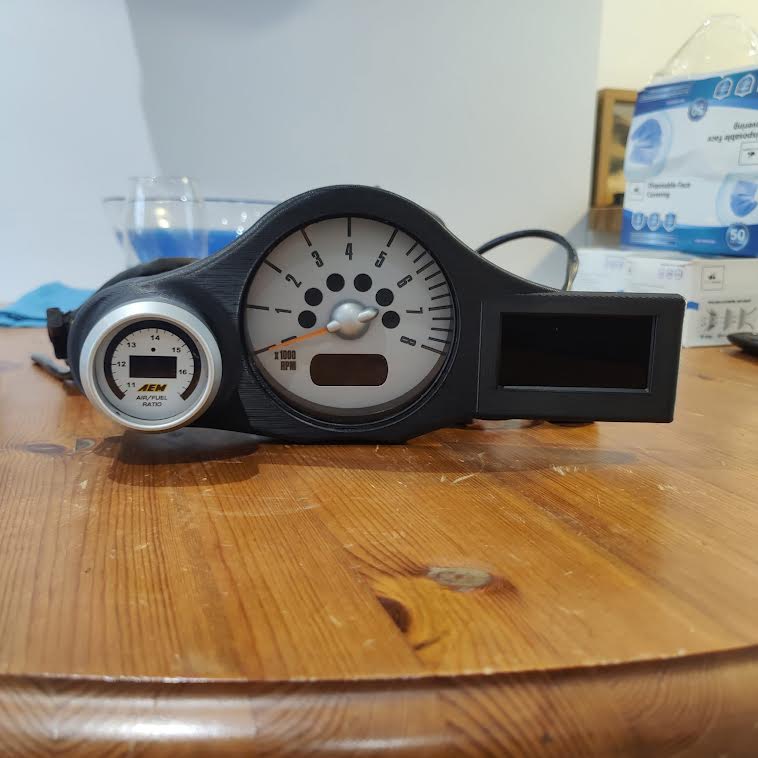 Mini R53 Dash Bezel With Ultra Gauge Mount