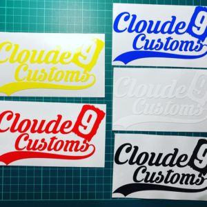 Cloude 9 Custom Stickers