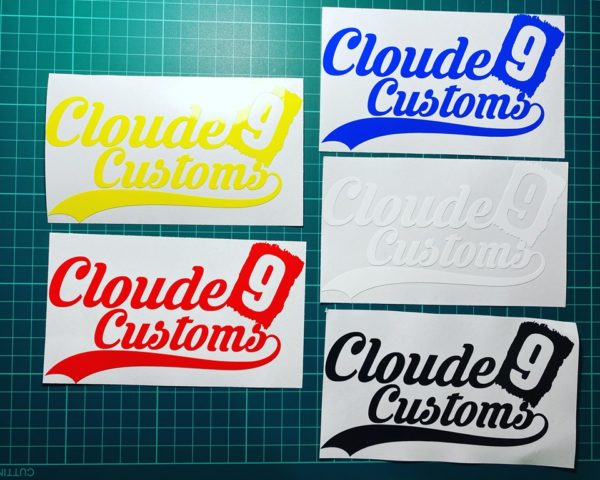 Cloude 9 Custom Stickers